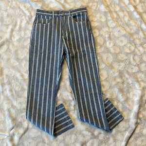 John Galt Tilden Striped Skinny Pants